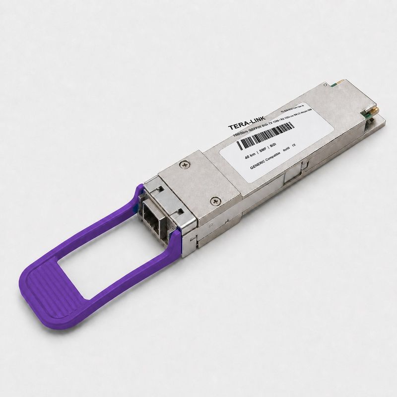 Tera-Link 100G QSFP28 BiDi TX 1309 / RX 1304 nm 40 km