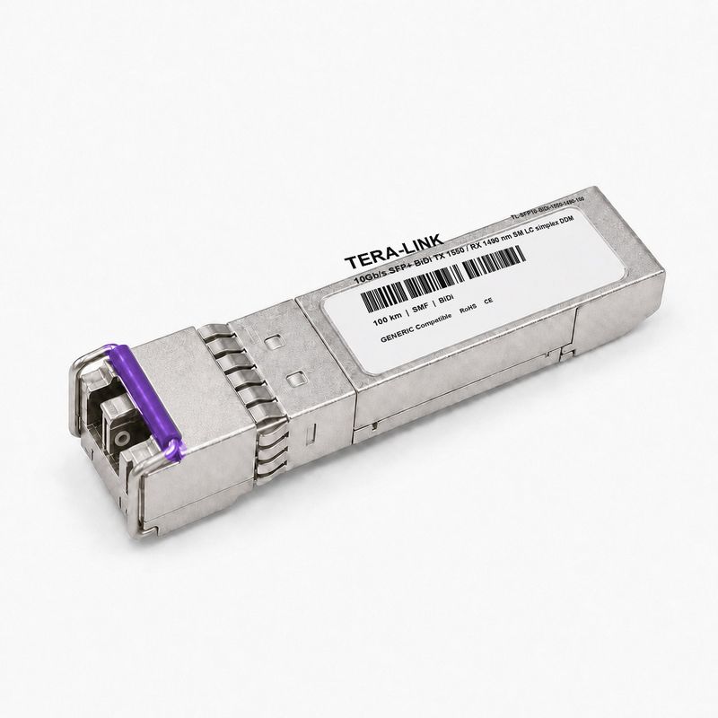 Tera-Link 10G SFP+ BiDi TX 1550 / RX 1490 nm 100 km